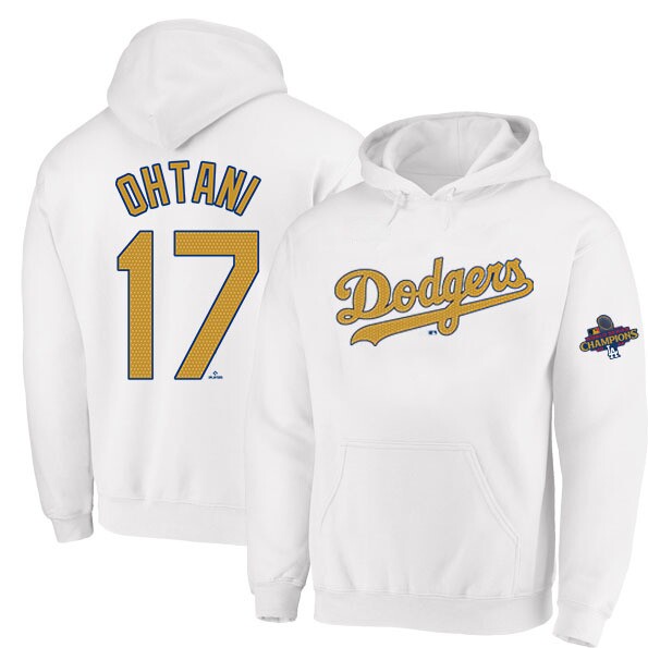 MLB 道奇隊 17號大谷翔平連帽外套｜Dodgers Ohtani 棒球風衛衣