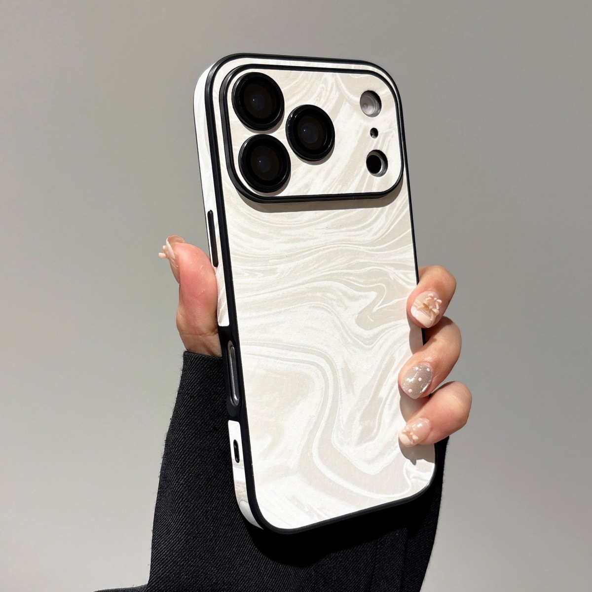 水波紋全包iPhone手機殼｜高端時尚立體紋理潮流保護殼