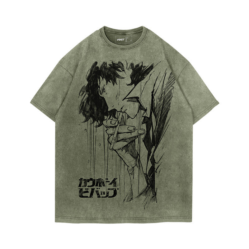 Cowboy星際牛仔水洗做舊 2026親子情侶男女同款 印花水洗短袖