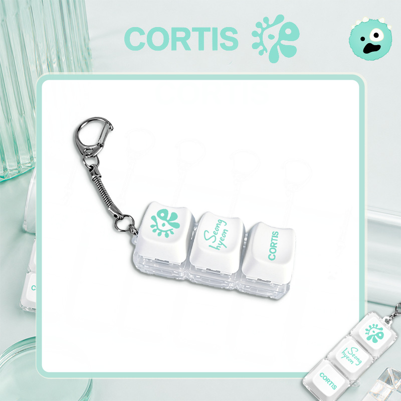 CORTIS 解壓按壓神器發光鑰匙圈掛件