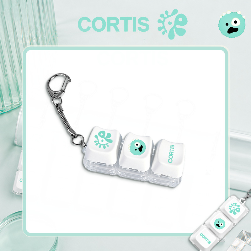 CORTIS 解壓按壓神器發光鑰匙圈掛件