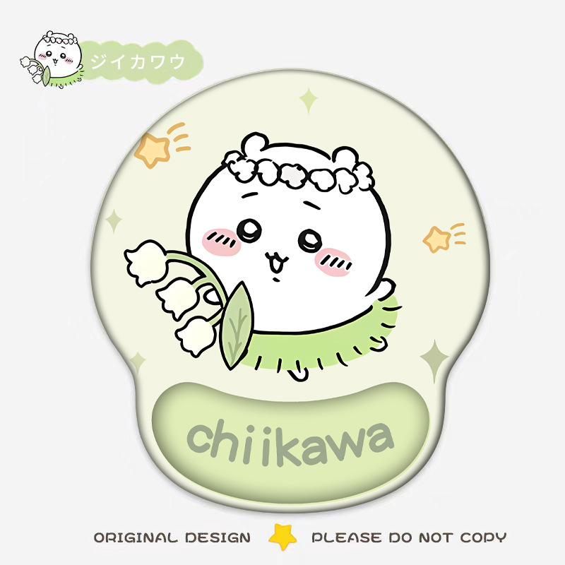 吉伊卡哇滑鼠墊 Chiikawa｜可愛3D立體護腕墊 辦公桌面防滑鼠墊