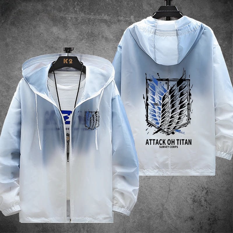 進擊的巨人自由之翼 輕薄透氣防曬衣外套