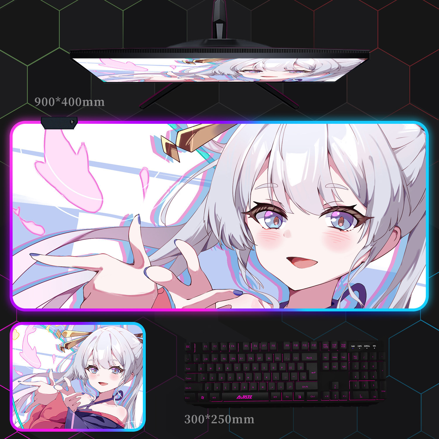 超時空輝耀姬 主題桌墊 布質滑鼠墊