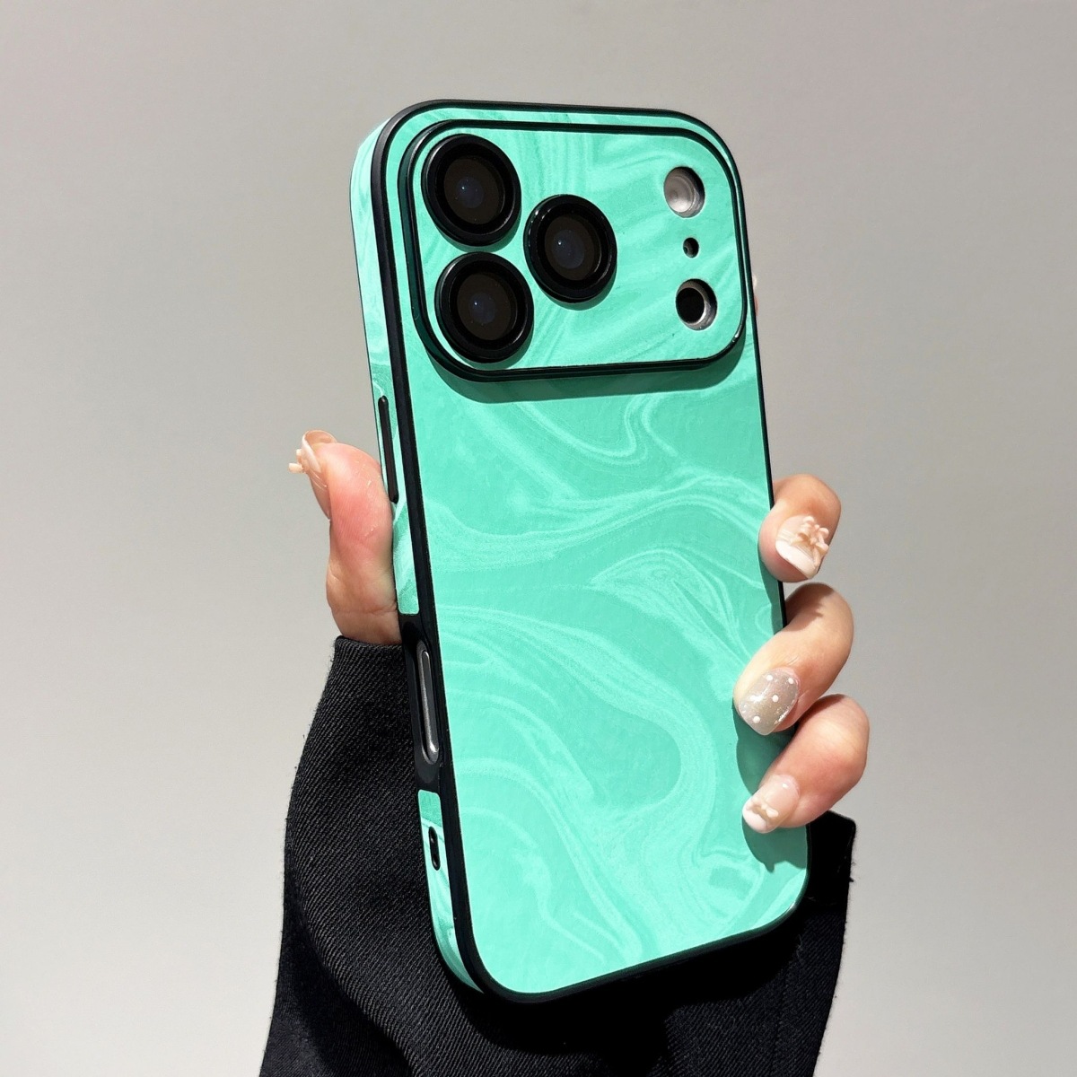 水波紋全包iPhone手機殼｜高端時尚立體紋理潮流保護殼