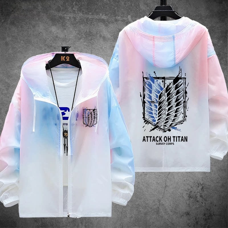 進擊的巨人自由之翼 輕薄透氣防曬衣外套