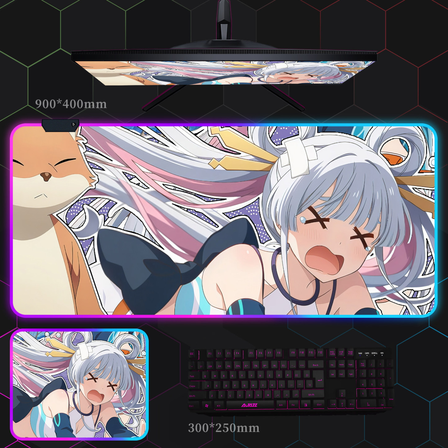 超時空輝耀姬 主題桌墊 布質滑鼠墊