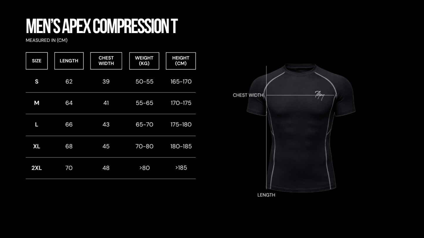 Men's Apex Compression T | Black