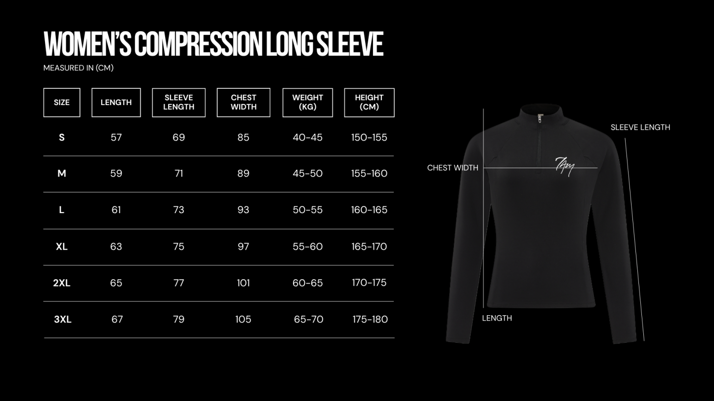 Women's Compression Long Sleeve | Gloomy White