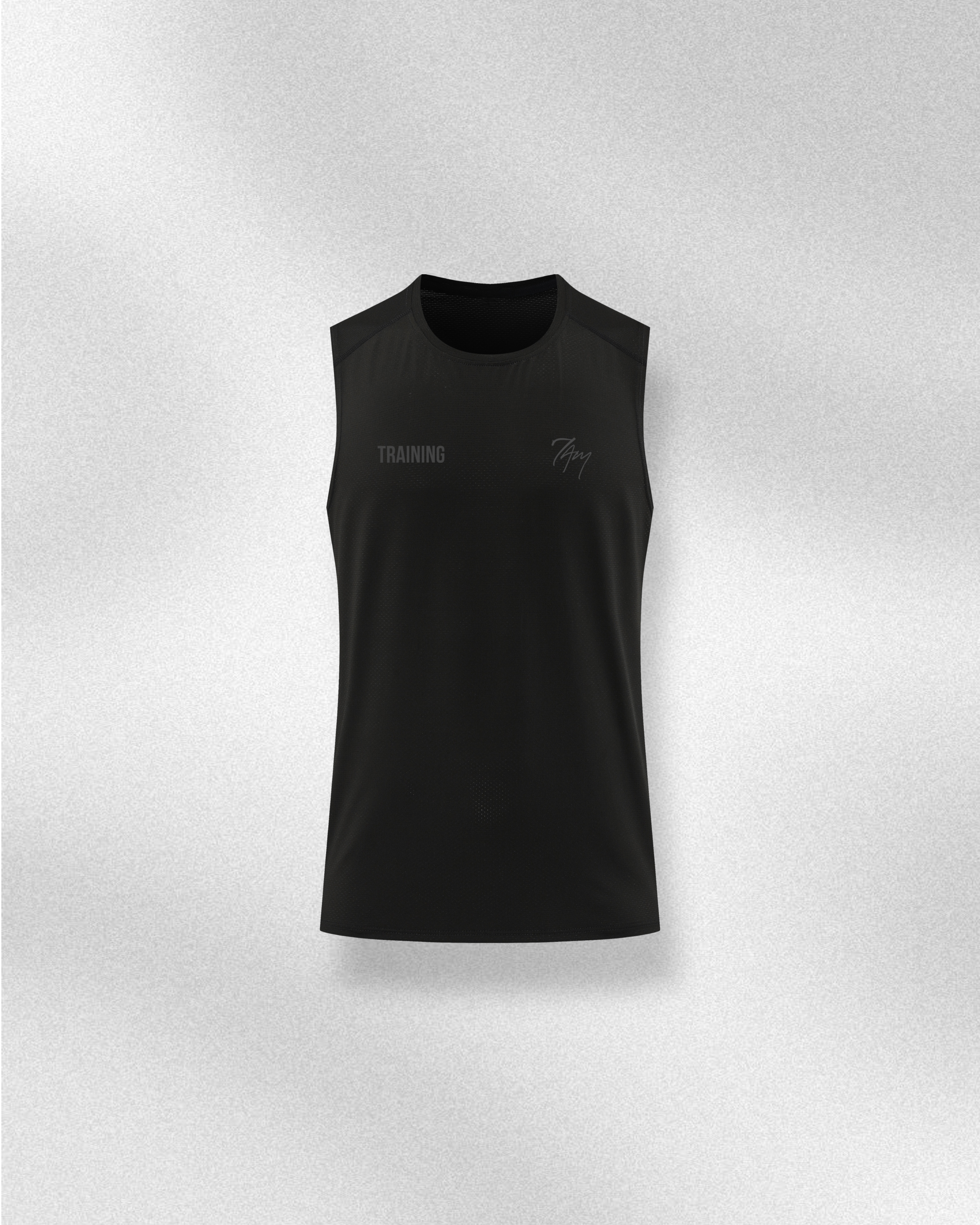 Men's Training Sleeveless Shirt #A | Black