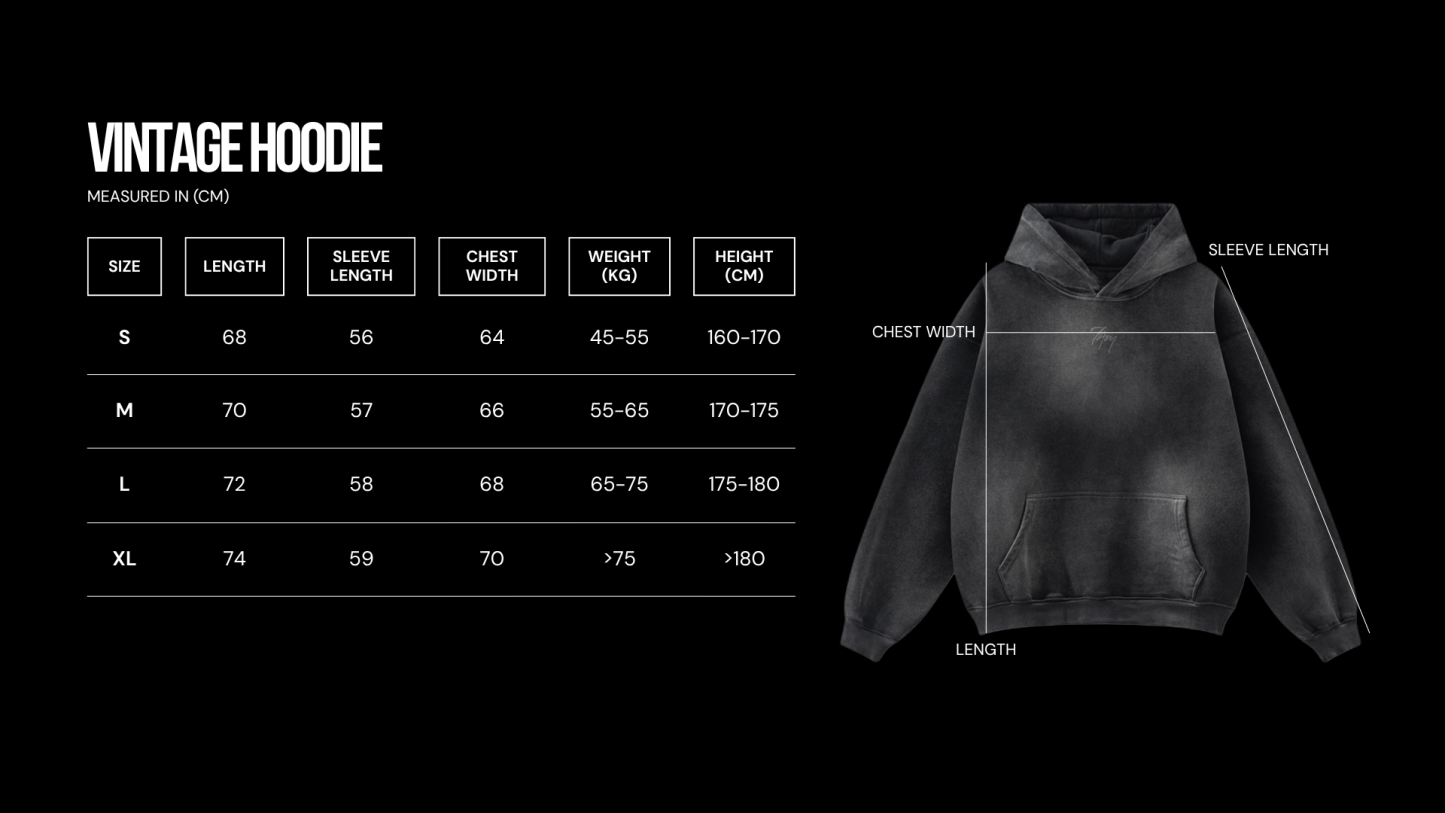 Vintage Logo Grey | Hoodie