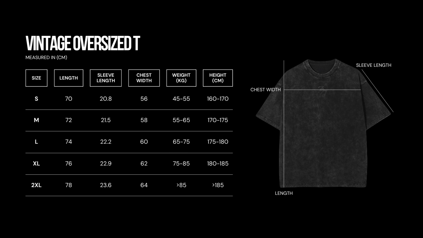 Vintage Logo Black | Oversized T