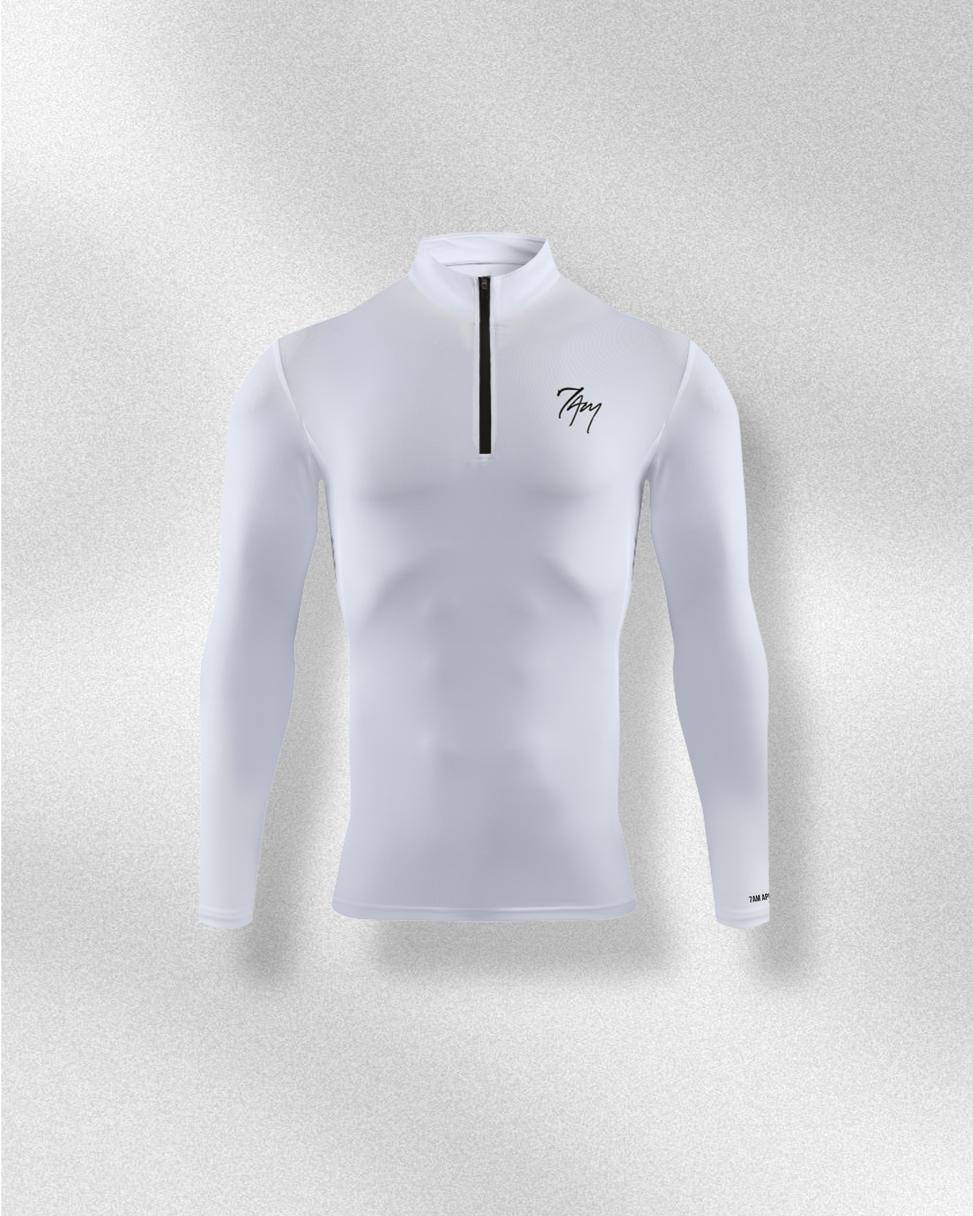 Men's Active White | Compression Long Sleeve