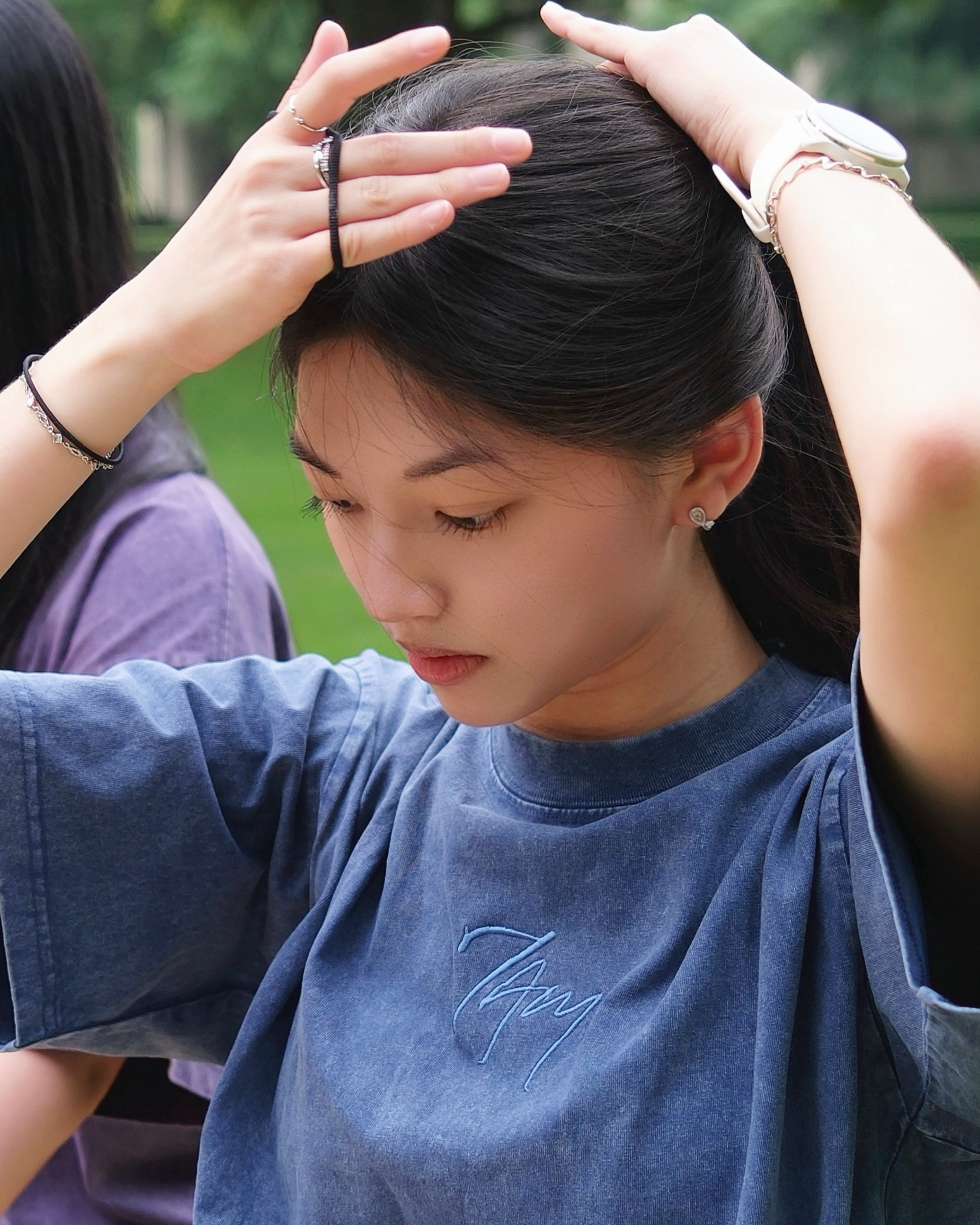 Vintage Logo Navy | Oversized T
