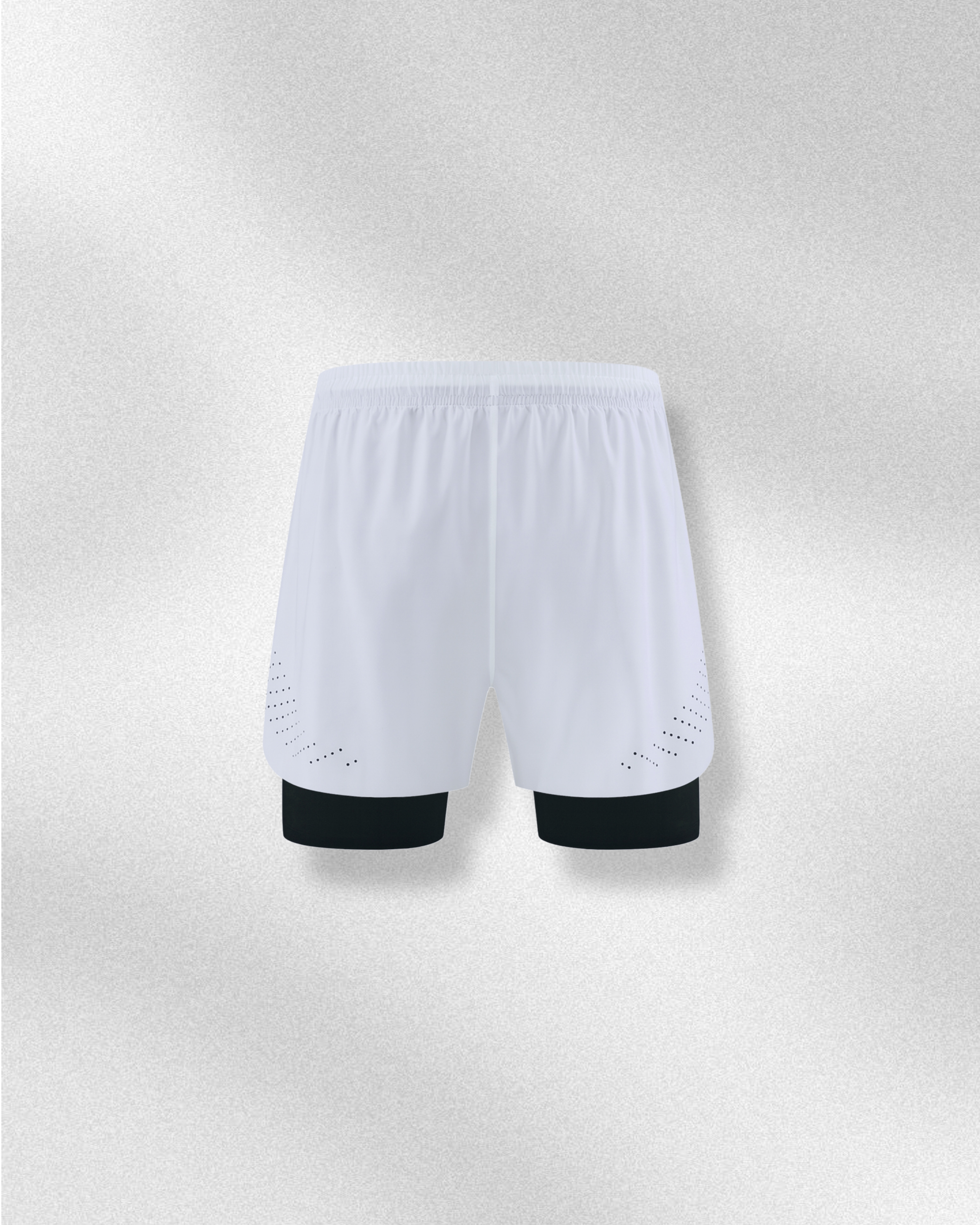 Men's Active White | Compression Shorts