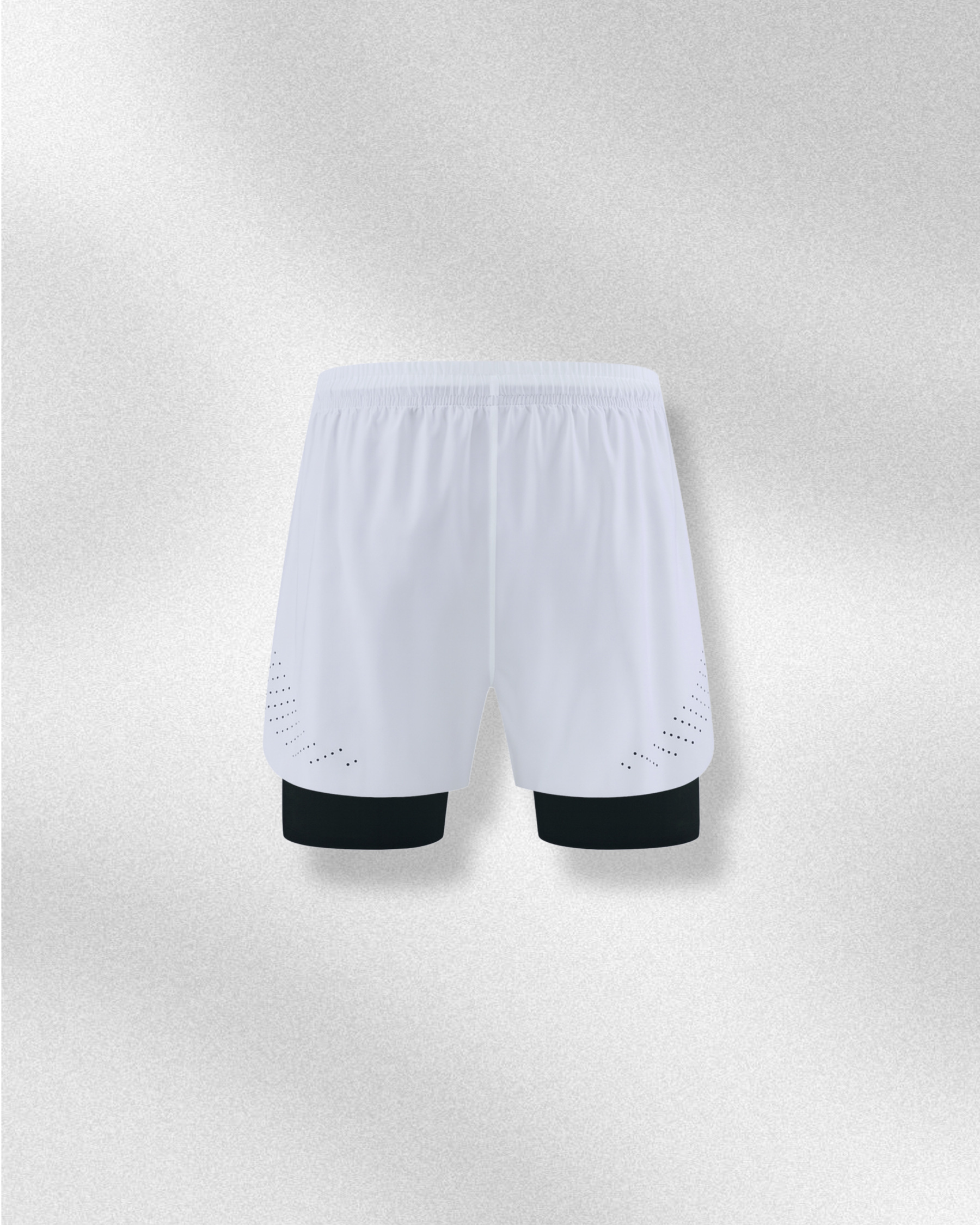 Men's Active White | Compression Shorts