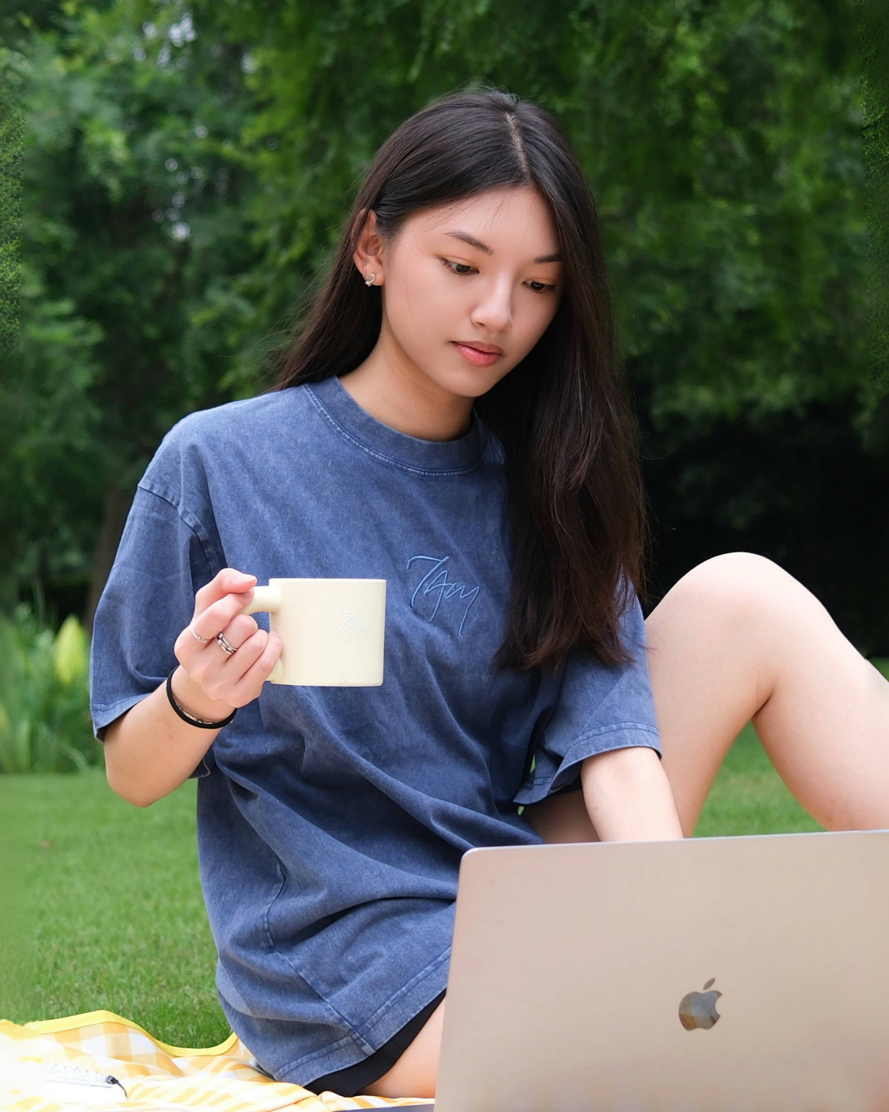 Vintage Logo Navy | Oversized T