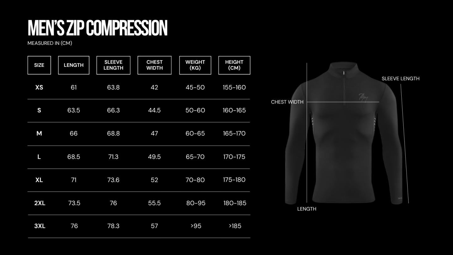 Men's ZIP Compression | Black