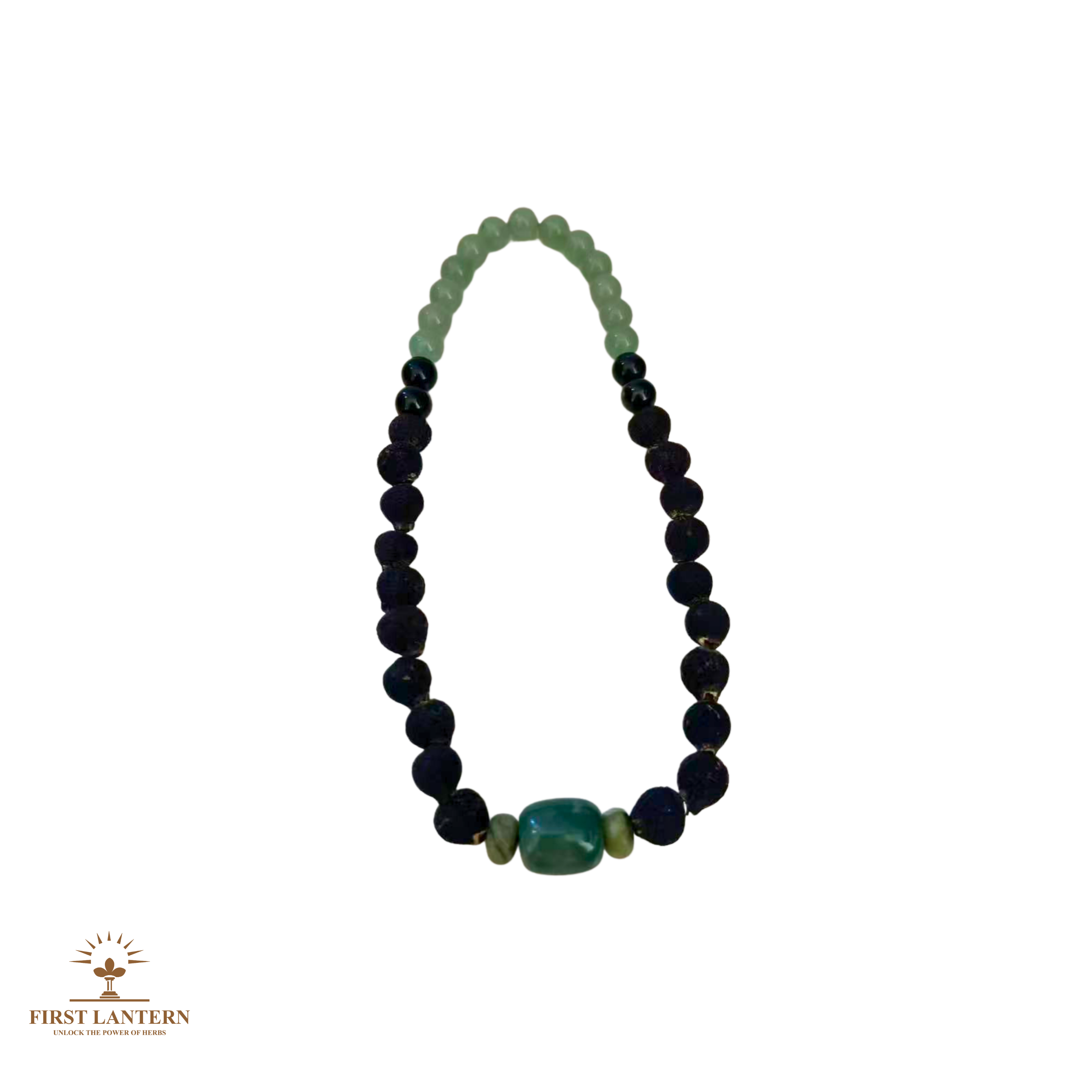 Taigan x Green Aventurine Mindfulness Bracelet "Verdant Flow" (Double Wrap) - Soft Strength & Gentle Balance | First Lantern