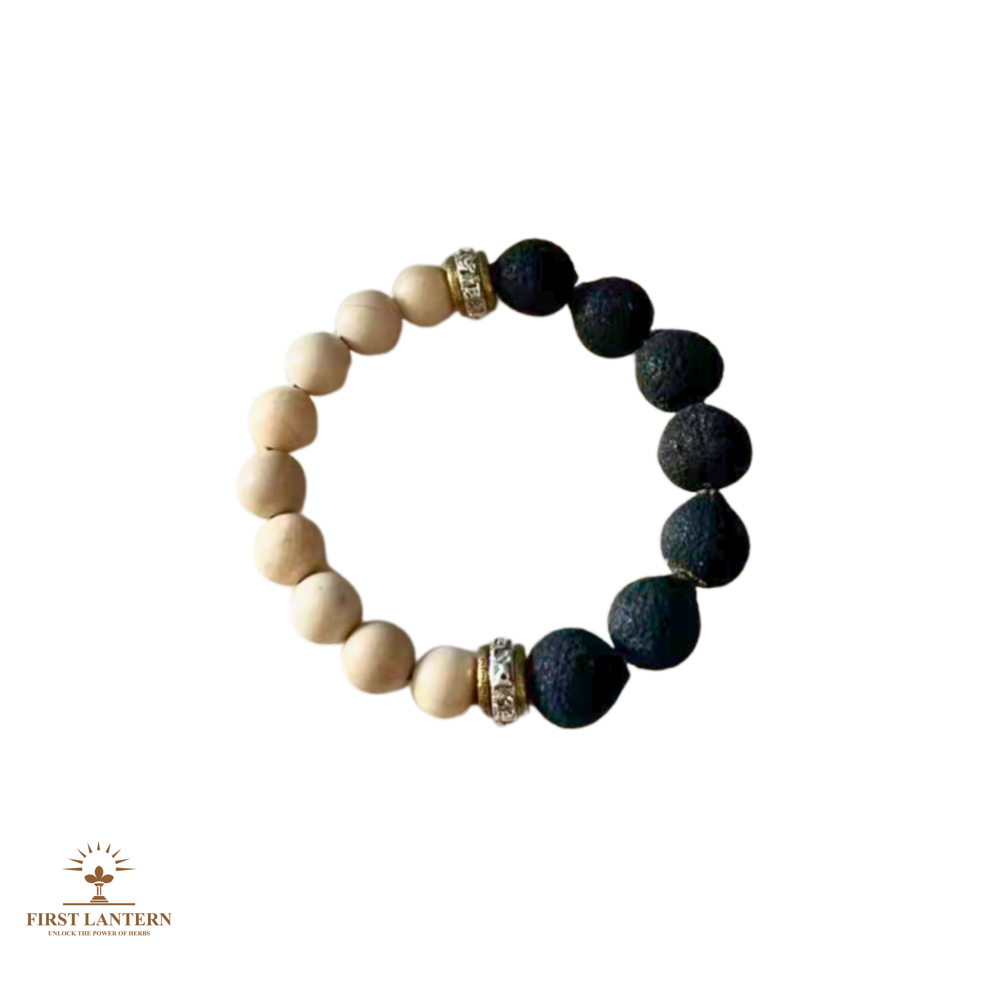 Taigan (Tangerine) Bead x White Howlite Mindfulness Bracelet - "Steady Scent" (Men)