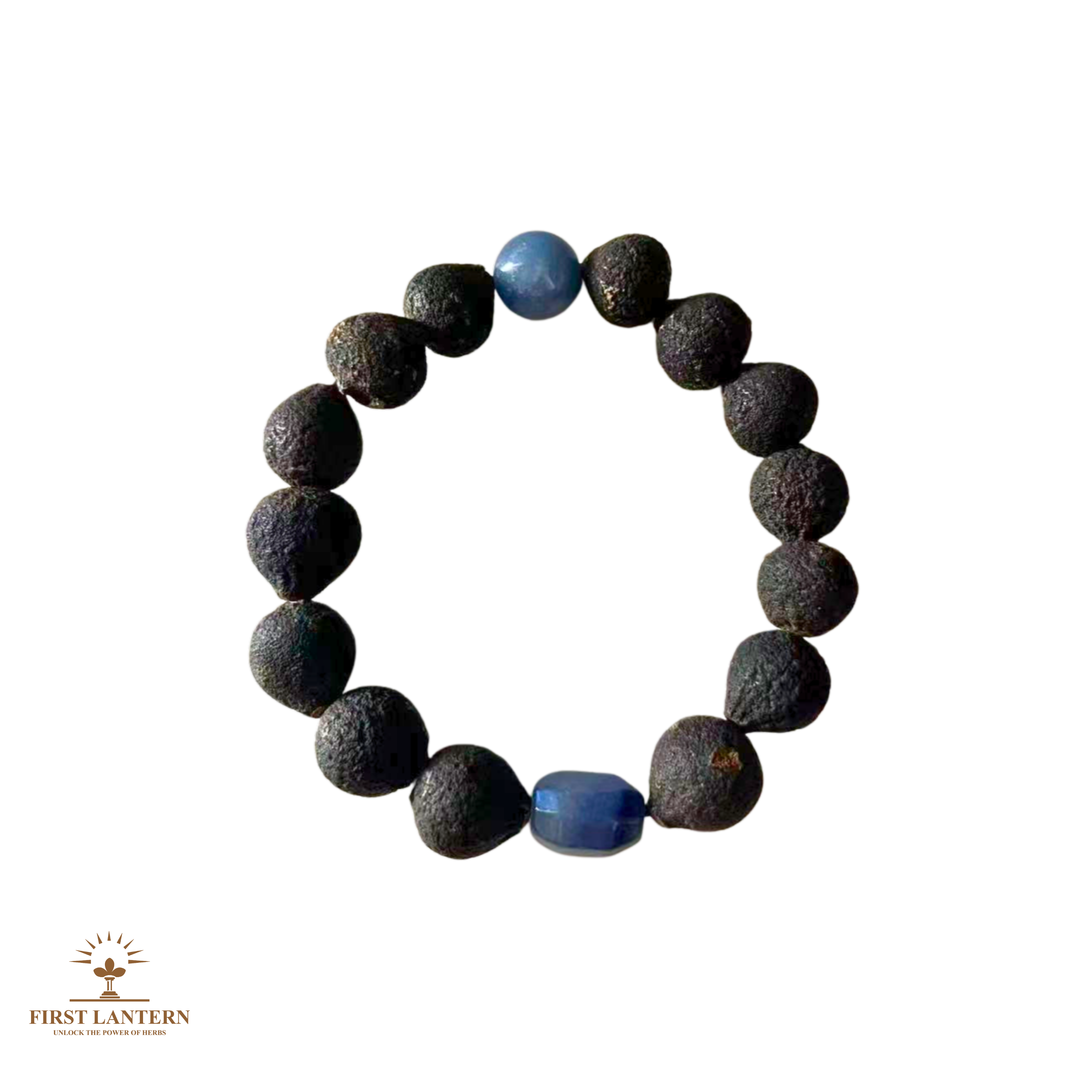 Taigan (Tangerine) Bead x Blue Aventurine Mindfulness Bracelet - "Azure Clarity"