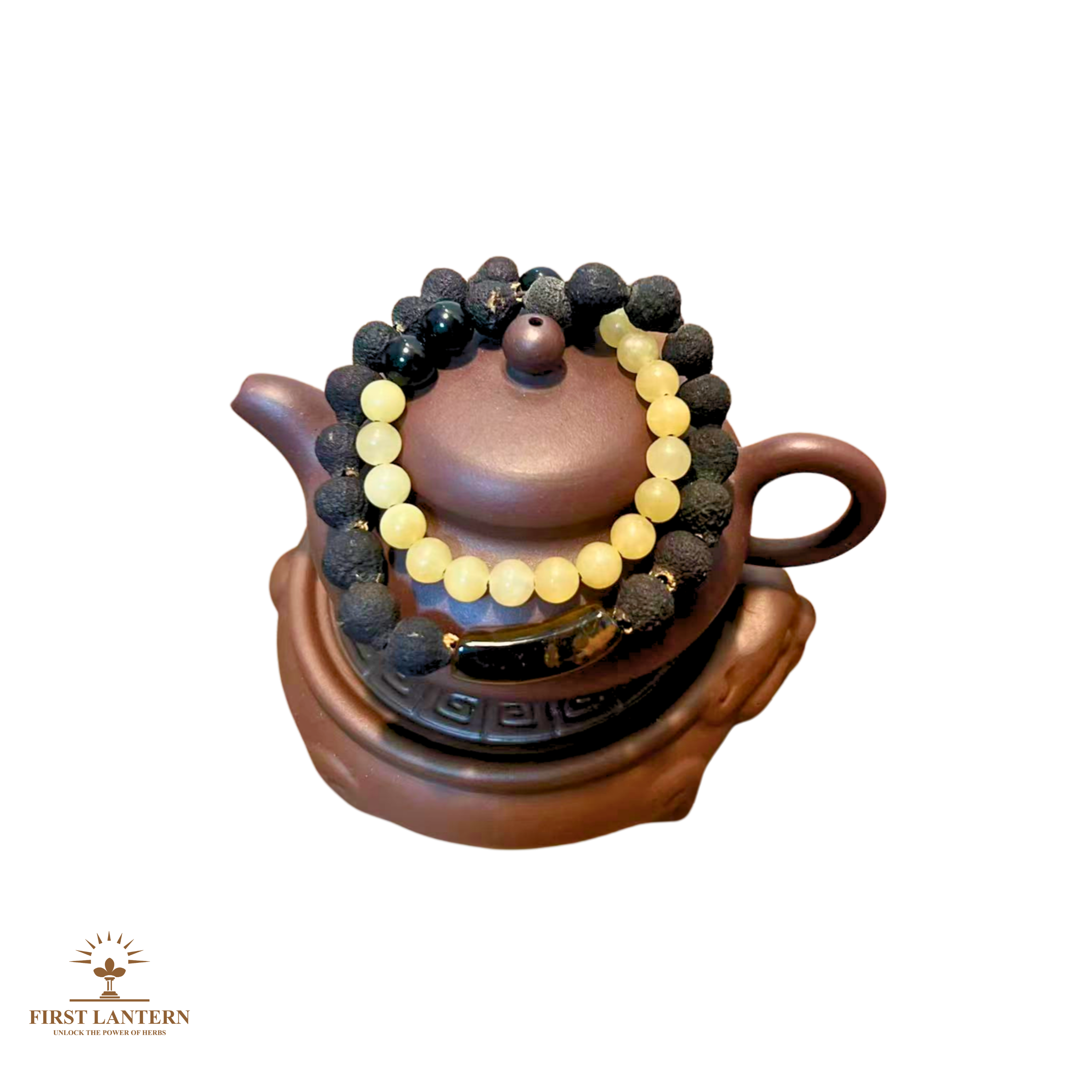 Tangerine Bead x Red Agate Mindfulness Bracelet - "Kindled Scent"