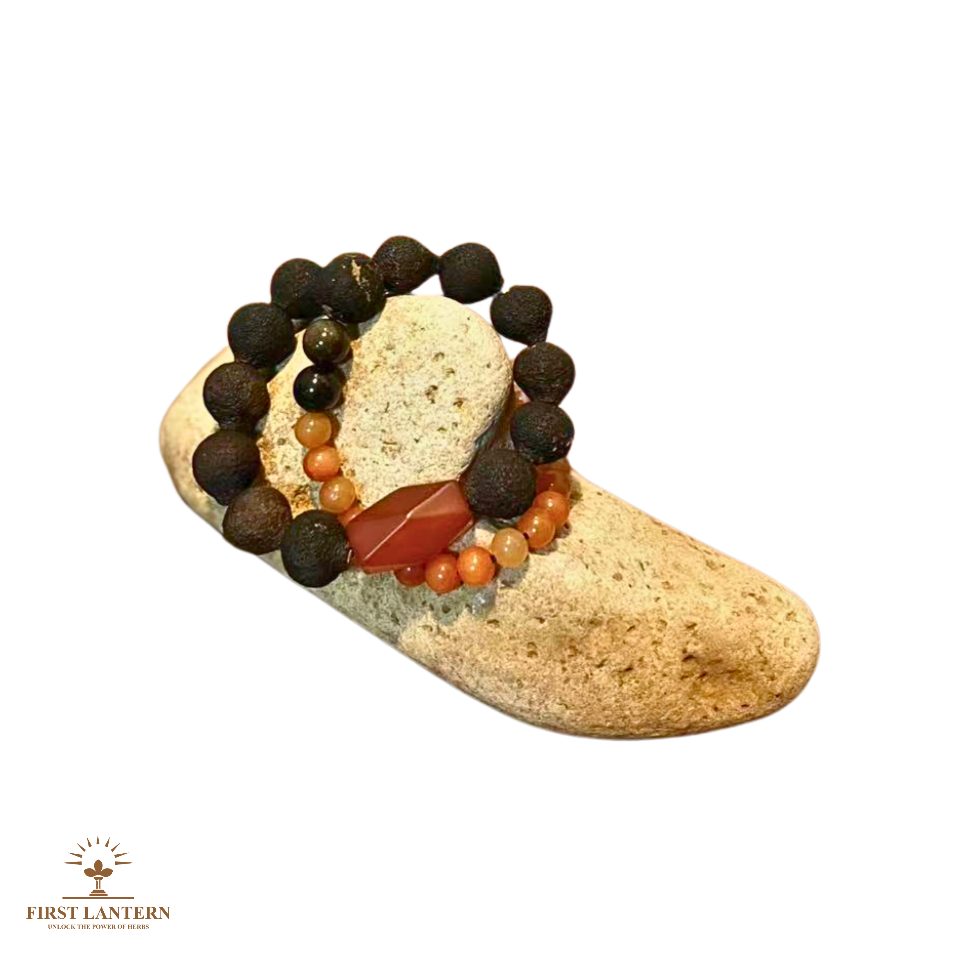 Tangerine Bead x Red Agate x Aventurine x Obsidian Mindfulness Bracele