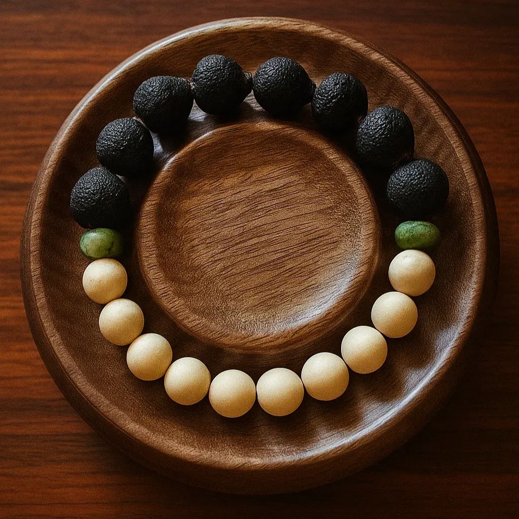 Taigan (Tangerine) Bead x White Howlite Mindfulness Bracelet - "Serene Scent" (Women)