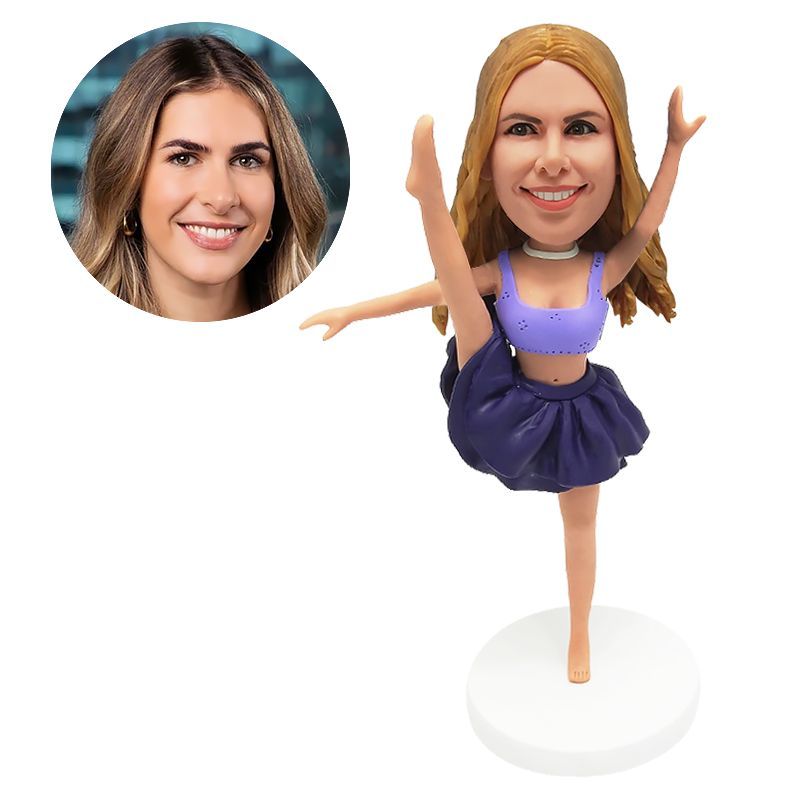 customised female dancer bobble head