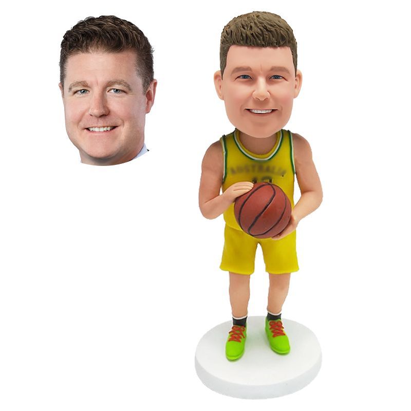 personalized bobblehead figure basketball player set shoot