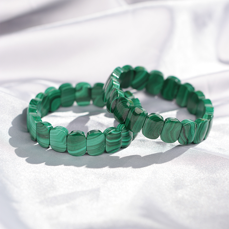 malachite Square shaped bracelet