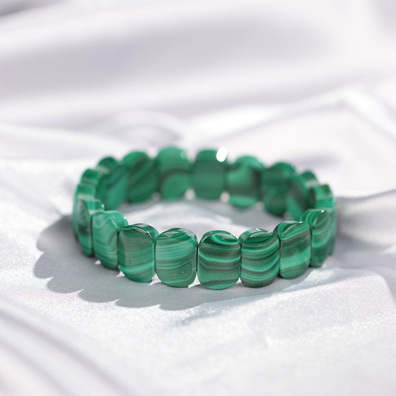 malachite Square shaped bracelet