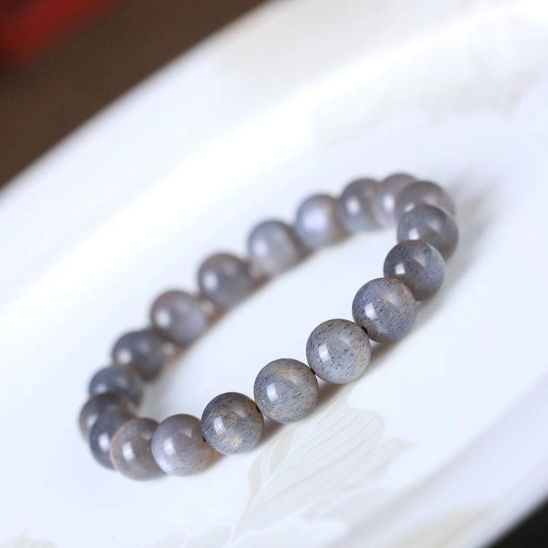 Black Rutilated Super Hair Crystal Bracelet (10mm+)