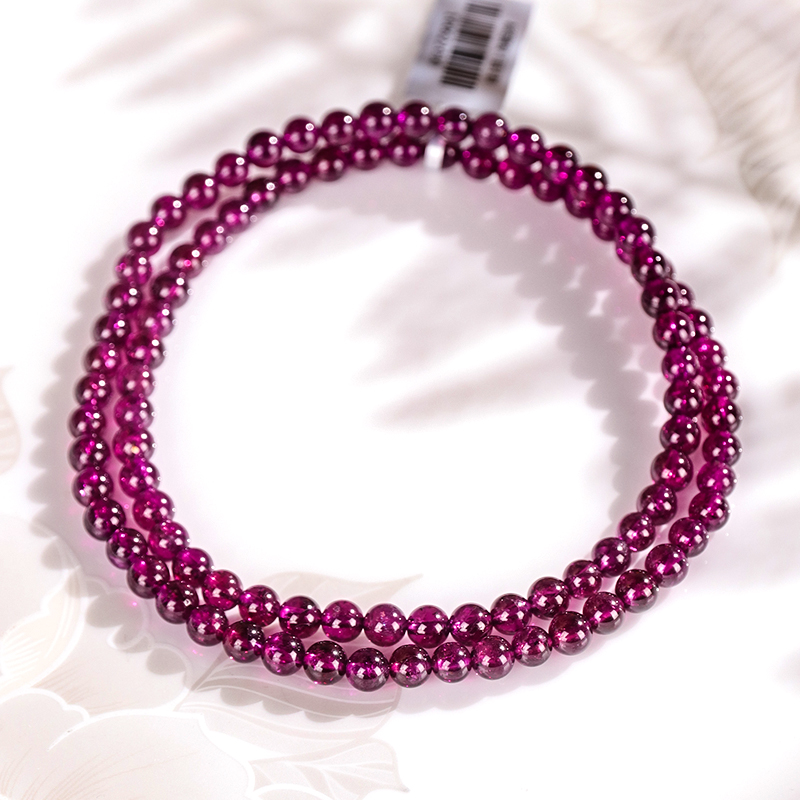 Purple Garnet with Black Spots Multi-link bracelet or necklace fashionable