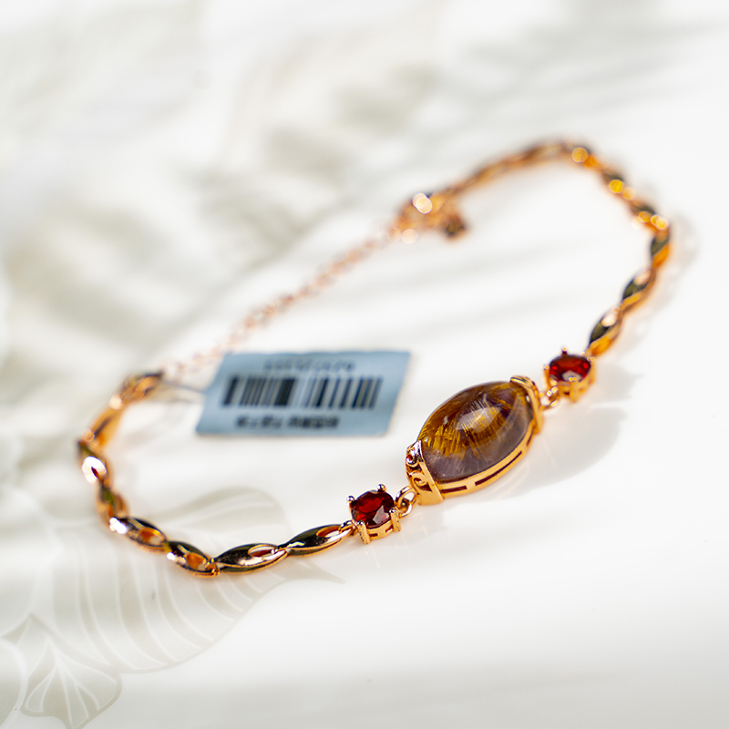 Aurora oval inlaid bracelet