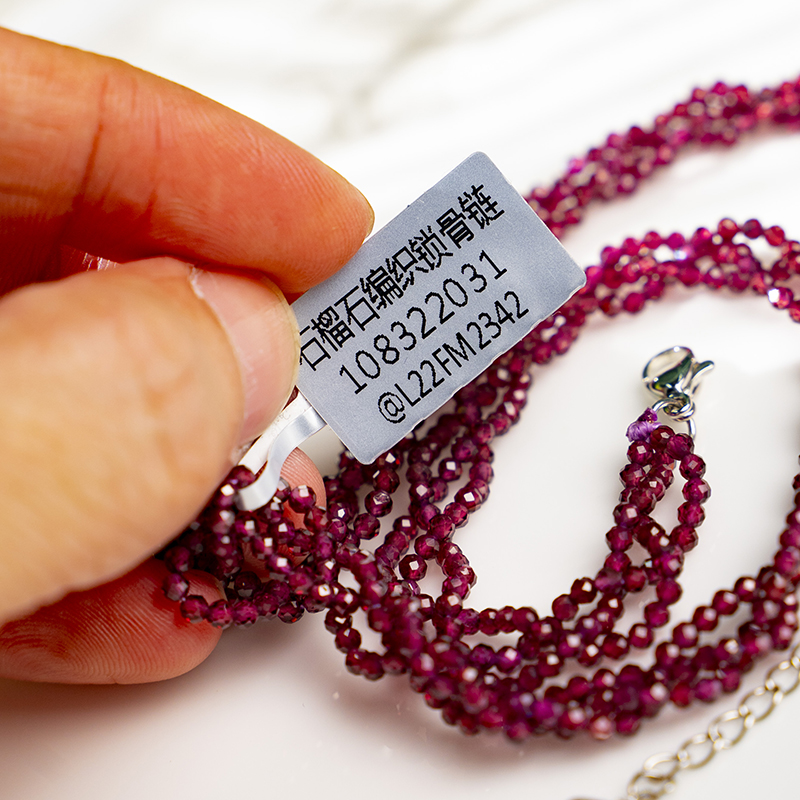 garnet Weaving style necklace fashionable