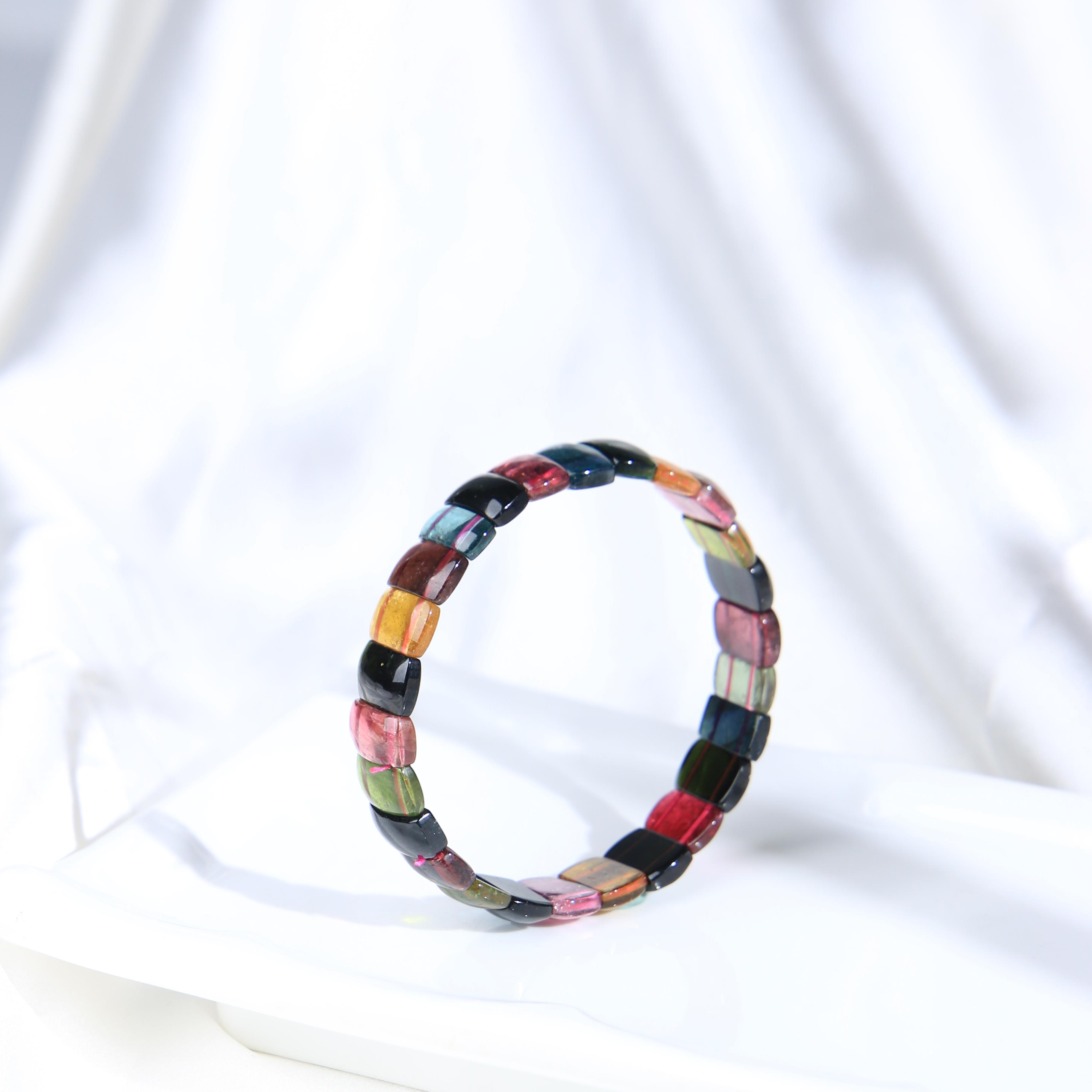 Brazilian Old-Mine Candy Tourmaline Bracelet