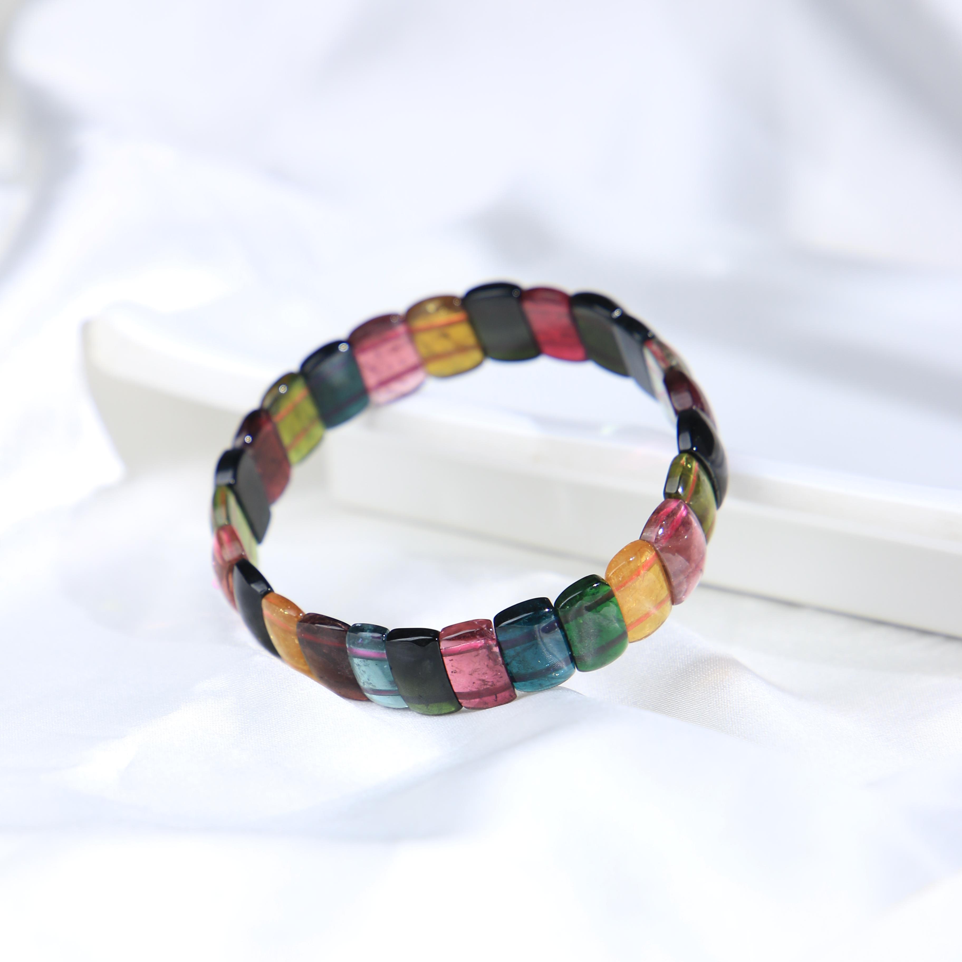 Brazilian Old-Mine Candy Tourmaline Bracelet