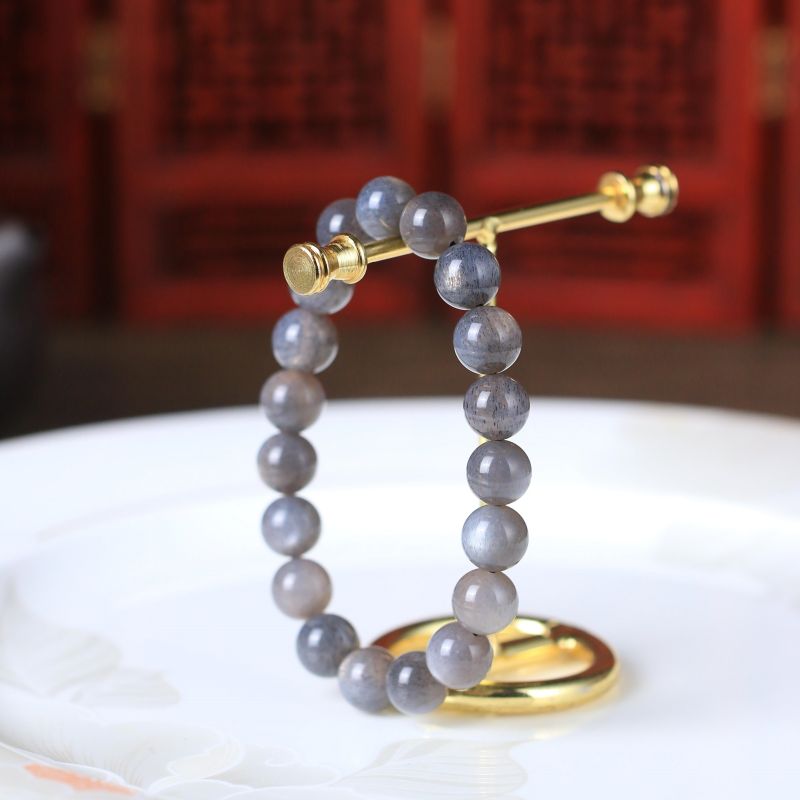 Black Rutilated Super Hair Crystal Bracelet (10mm+)