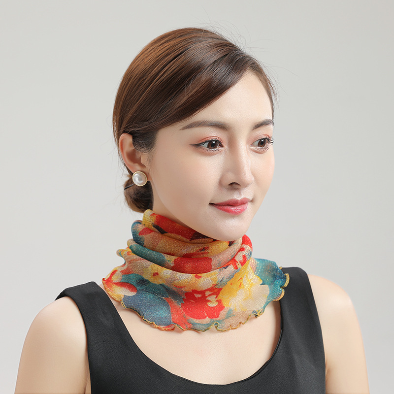 2-in-1 UV Protection Sun Veil & Cooling Scarf: Lightweight & Breathable for Outdoor Wear