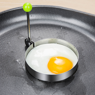 5-Piece Stainless Steel Egg Molds Set | Food-Grade 403 Stainless Steel | Non-Stick Pancake & Omelet Maker with Anti-Scald Silicone Handle | Fun DIY Breakfast Shapes for Kids
