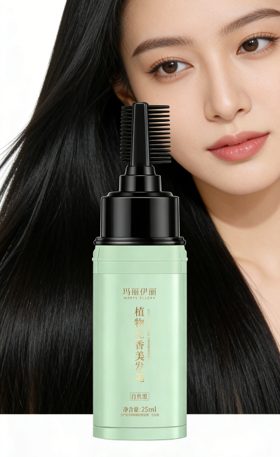 Instant Gray Hair Cover Pen - Magic Black Hair Color Stick for White Hair Roots, Waterproof & Long-Lasting