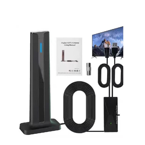 HD 4K Digital TV Antenna (DVB-T2) – 300KM+ Long Range with Signal Booster – Free Local Channels for Smart TV & Old TV