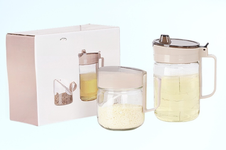 新款玻璃油壺調味罐套裝