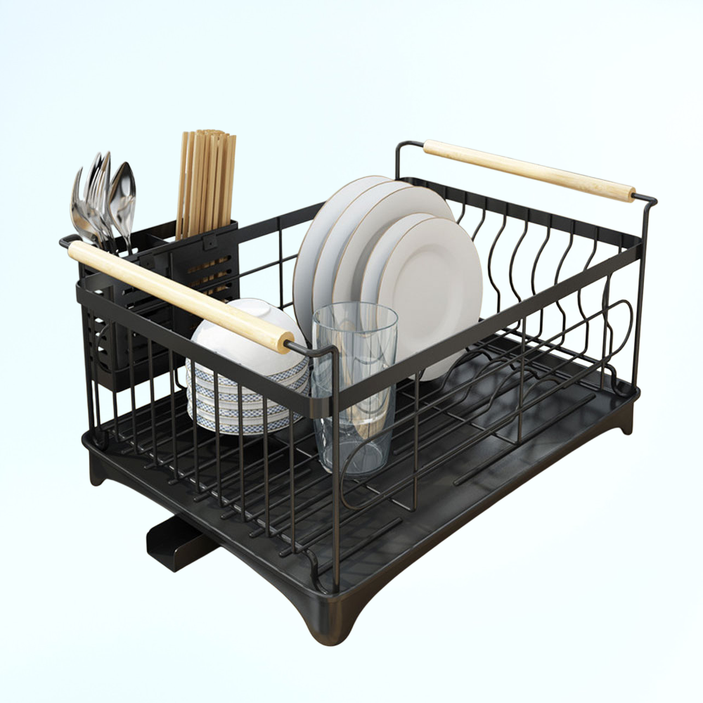 不鏽鋼烤漆水槽瀝水架廚房置物架