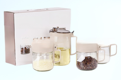 新款玻璃油壺調味罐套裝