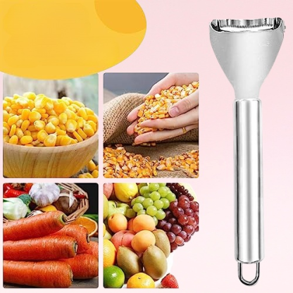 廚房玉米剝粒神器不銹鋼玉米刨家用剝玉米手動削玉米脫粒器瓜果刀