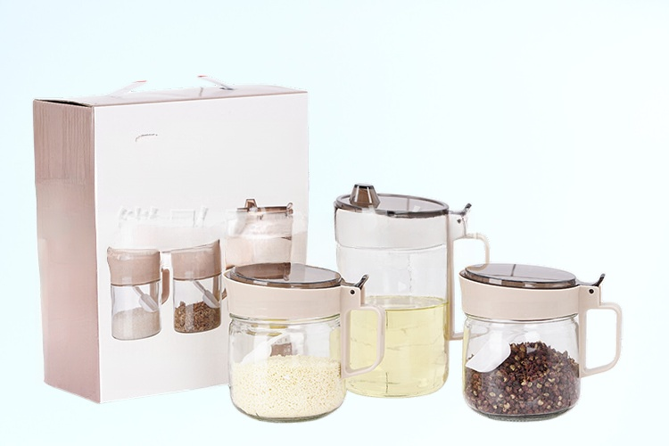 新款玻璃油壺調味罐套裝