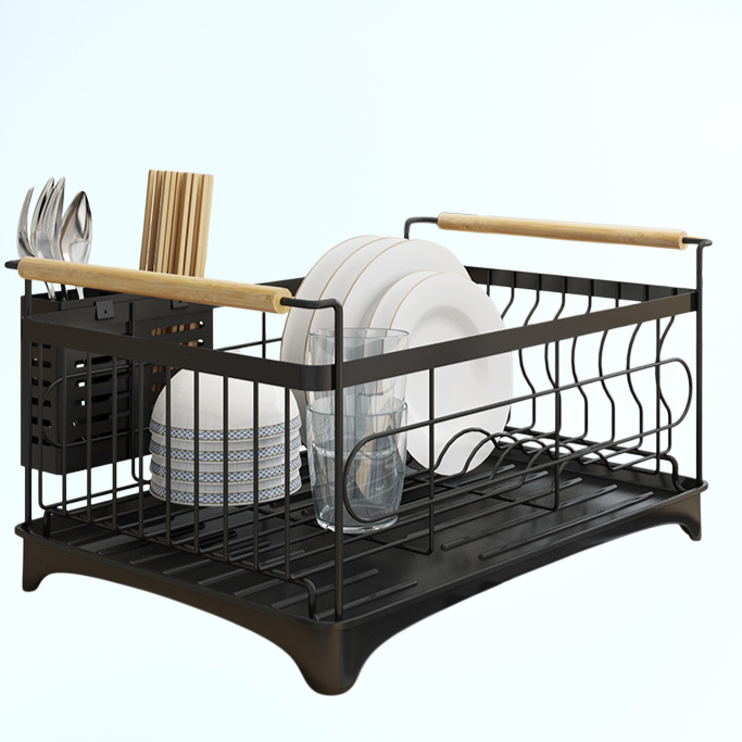 不鏽鋼烤漆水槽瀝水架廚房置物架