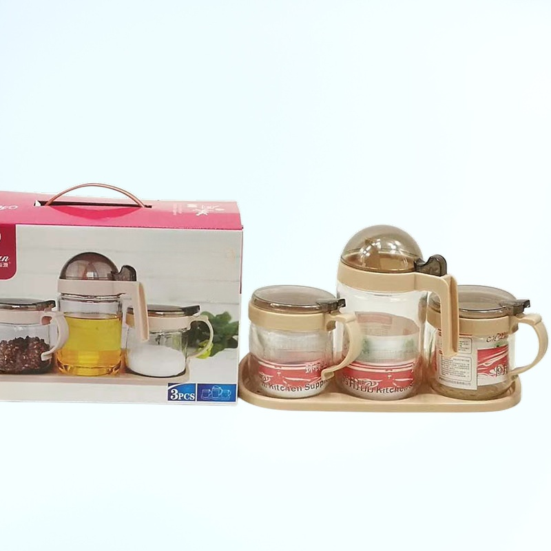 新款玻璃油壺調味罐套裝